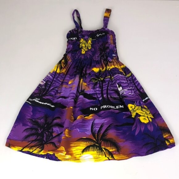 3/$20 Handmade Jamaica Sundress Smocked Fit & Flare Travel Sleeveless Dress - Picture 12 of 12